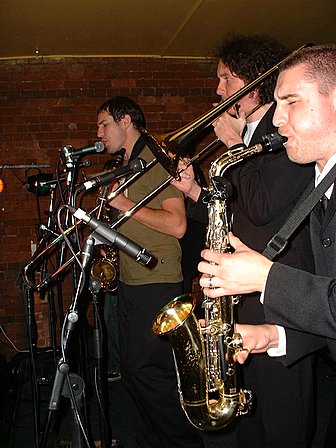 'The WBC' are an eight-piece New Zealand band based in Auckland - playing here in Palmerston North, Manawatu, New Zealand - 13 July 2005