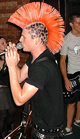 Chazz - New Zealand punk rock band 'The Rabble' in Palmerston North, Manawatu, New Zealand - 3 February 2006